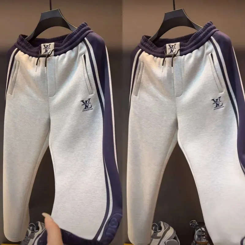 『M-4XL』最愛の一着 好感度UP シンプル ウエストゴム パンツ