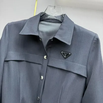『S-L』超人気商品 大注目 着瘦せ エレガント ベルト付き 折り襟 ワンピース