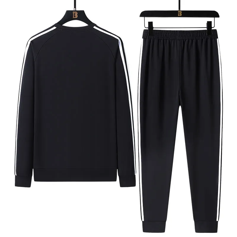 『L-5XL』おすすめ 大人らしい シンプル ラウンドネック 男女兼用 セットアップ