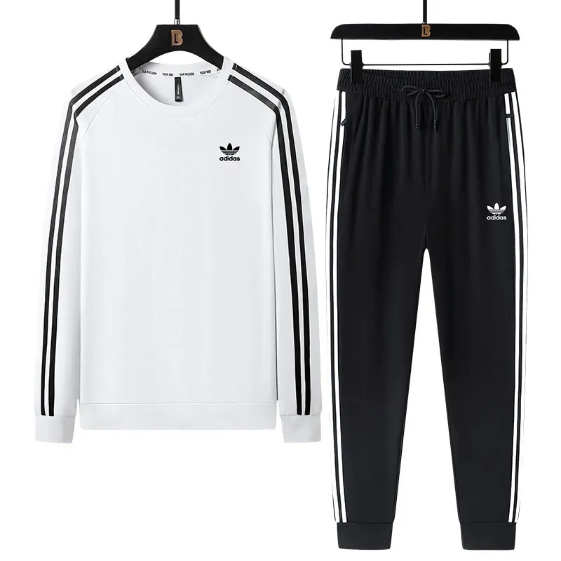 『L-5XL』おすすめ 大人らしい シンプル ラウンドネック 男女兼用 セットアップ