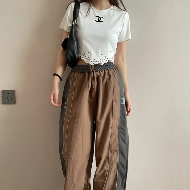 『S-L』激売れ中 憧れ おしゃれ 透かし彫り コットン 半袖 Ｔシャツ