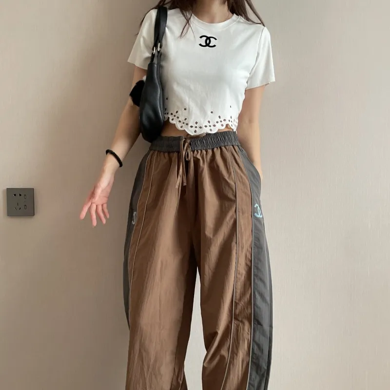 『S-L』激売れ中 憧れ おしゃれ 透かし彫り コットン 半袖 Ｔシャツ