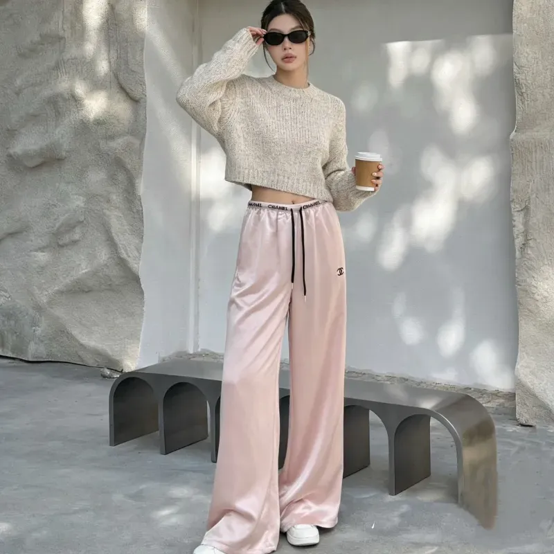 『S-L』人気爆発中 着回し最強 フェミニン ワイドパンツ パンツ
