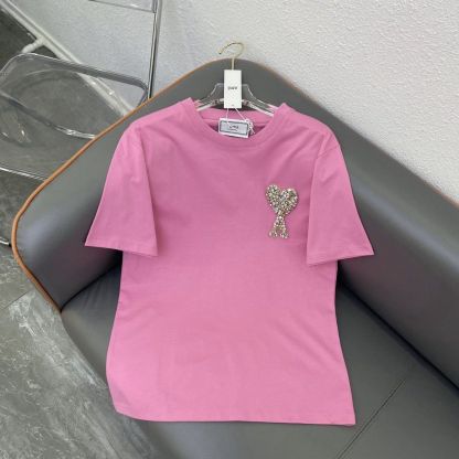 『S-XL』無地クルーネックカジュアル半袖トレンディTシャツルーズトップ