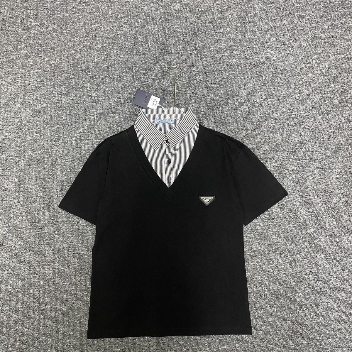 『L-5XL』夏にぴったりのストライプ柄半袖Tシャツ 着回し力抜群で男女兼用