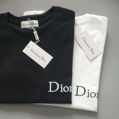【S-4XL】2025年春夏 クラシック ブラック＆ホワイト プリント コットン 半袖 ユニセックス ラウンドネック Tシャツ