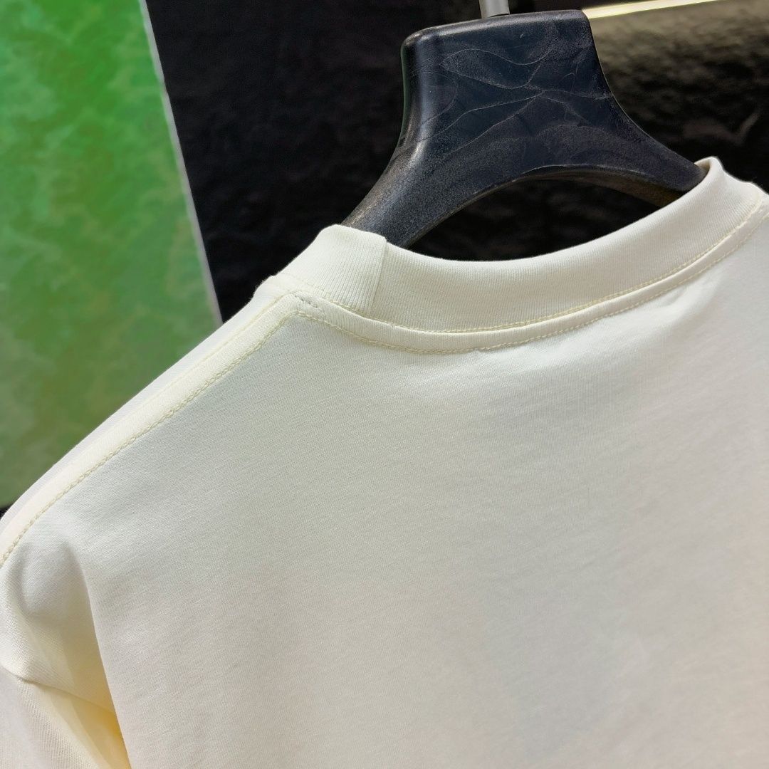 『S-XL』人気のプリント入り純綿Tシャツ、カジュアルなゆったりトップス