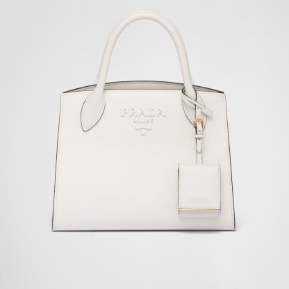 ★PRADA直営店★モノクローム スモール サフィアーノ バッグ