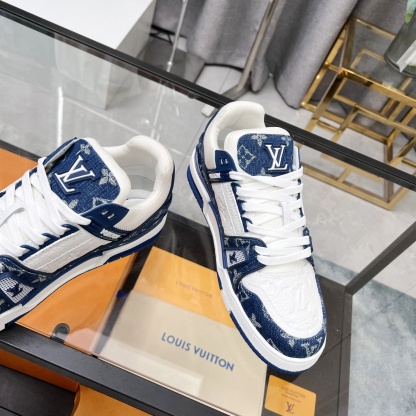 【L030】Louis Vuitton ルイ・ヴィトン スニーカー モノグラム　デニム