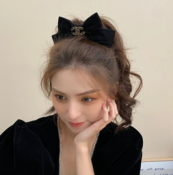 高級フランス製リボンヘアアクセサリー