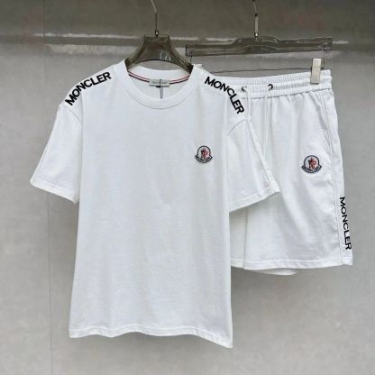 『M-5XL』夏物プリントカジュアルファッションユニセックスラウンドネック半袖ショートパンツセット