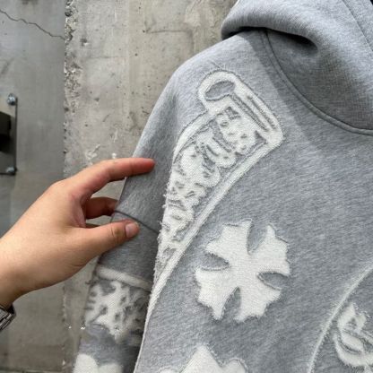 秋冬用のトレンド感と暖かさを兼ね備えたダブルレイヤーフード付きスウェットシャツジャケット。ユニセックスアウターウェア。