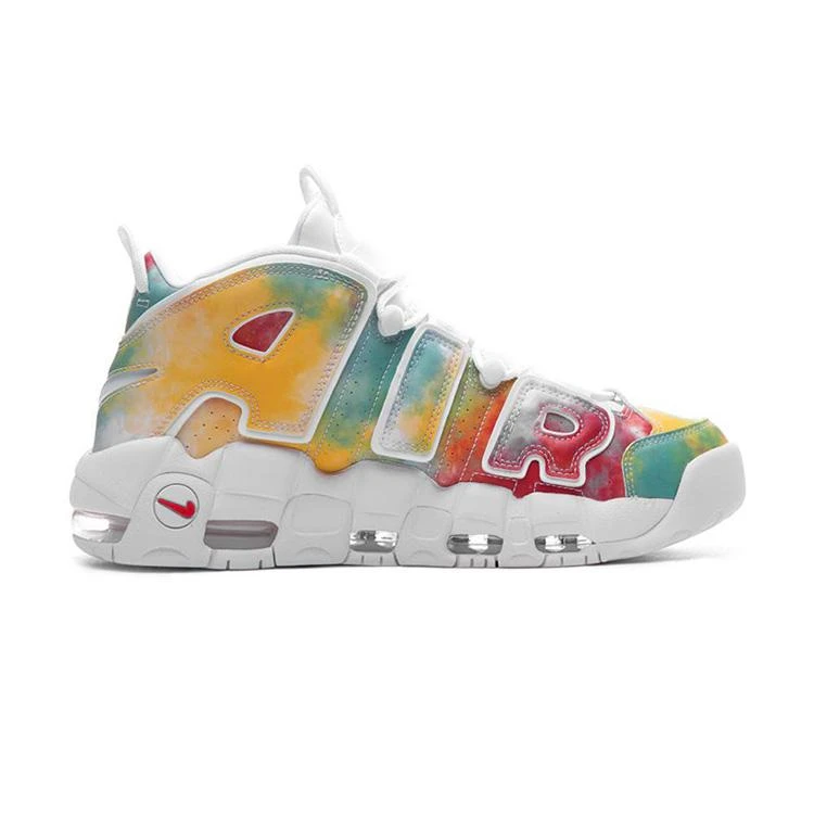 NIKE ナイキ AIR MORE UPTEMPO 96  INTERNATIONAL UK QS エアモアアップテンポ96  インターナショナル  イギリス メンズ スニーカー AMARILLO/WHITE/SPEED RED/NEPTUNE GREEN アマリロ/ホワイト/スピードレッド/ネプチューングリーン【海外限定 日本未入荷】