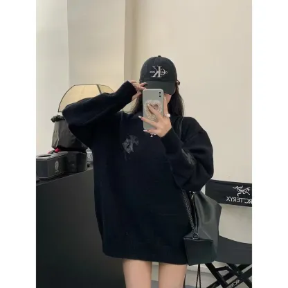 [Copy]『S-2XL』秋のラウンドネックプルオーバーセーターハイストリートデザインセーター