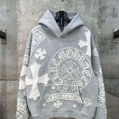 秋冬用のトレンド感と暖かさを兼ね備えたダブルレイヤーフード付きスウェットシャツジャケット。ユニセックスアウターウェア。