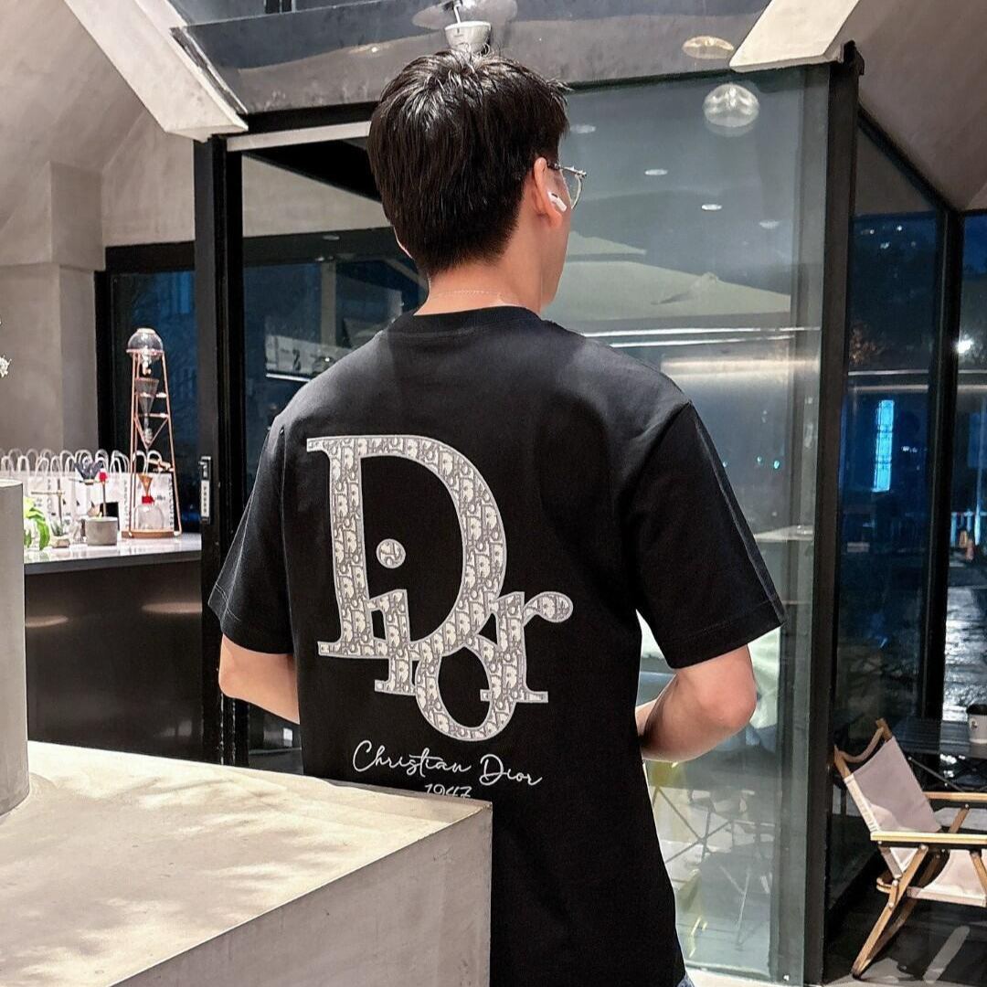 【S-5XL】夏のゆったりとした新しい半袖トレンドプリントクルーネックピュアコットンTシャツ