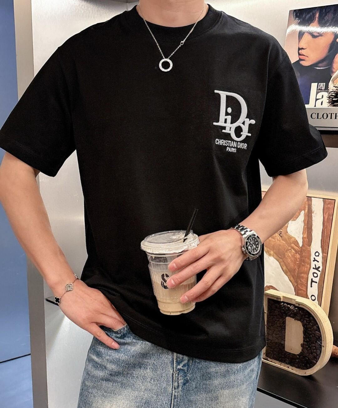 【S-5XL】夏のゆったりとした新しい半袖トレンドプリントクルーネックピュアコットンTシャツ