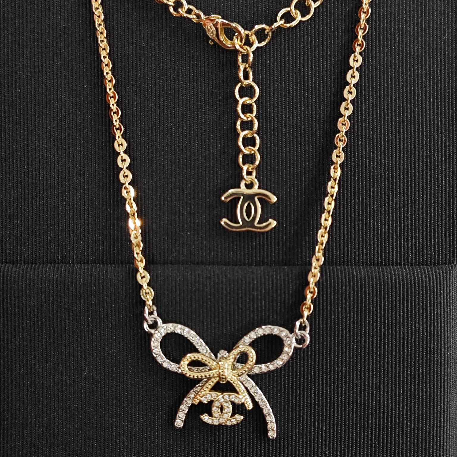 [Copy]【Chanel】女性用 ゴールドチェーン ネックレス ジルコニア デザイン カジュアル 通勤