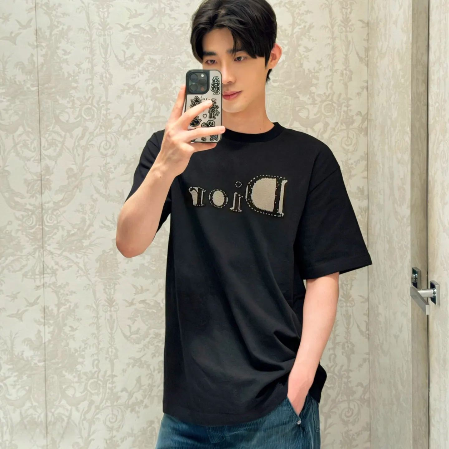 [Copy]『S-XL』トレンディなラウンドネック半袖ユニセックスゆったりフィット万能ファッションTシャツ