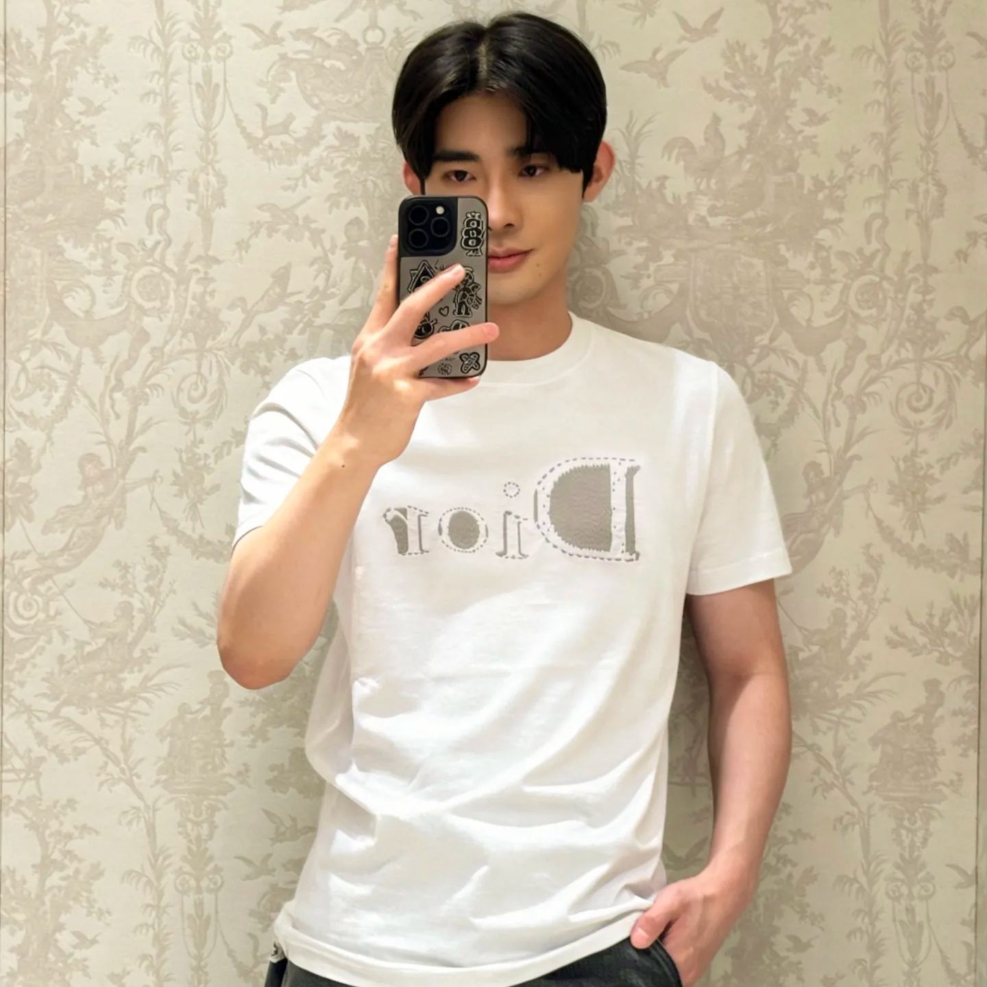[Copy]『S-XL』トレンディなラウンドネック半袖ユニセックスゆったりフィット万能ファッションTシャツ