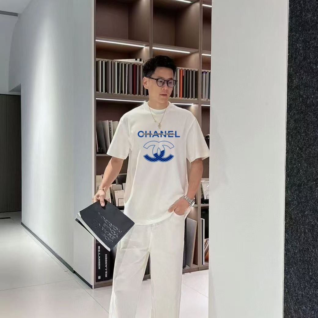 [Copy]トレンドブランド 春夏新作 刺繍入りクルーネックカジュアルTシャツ