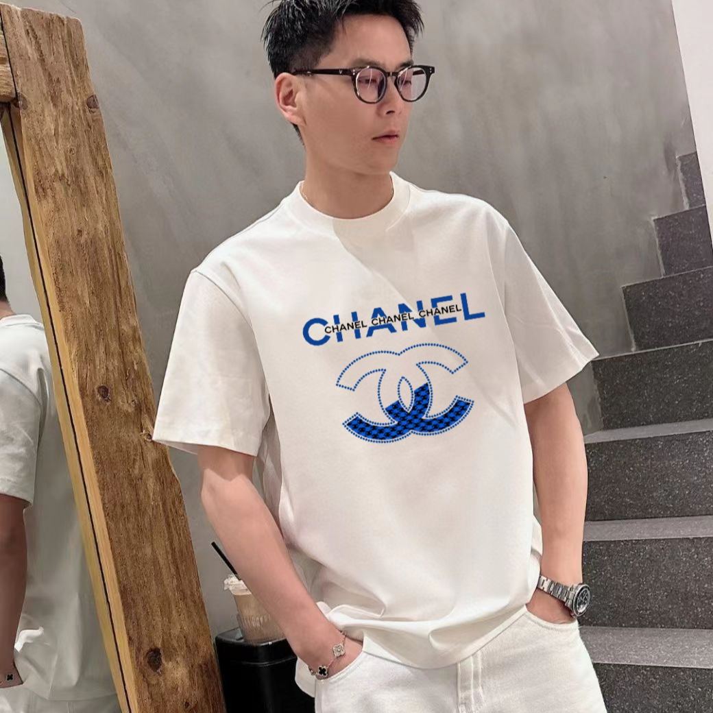 [Copy]トレンドブランド 春夏新作 刺繍入りクルーネックカジュアルTシャツ