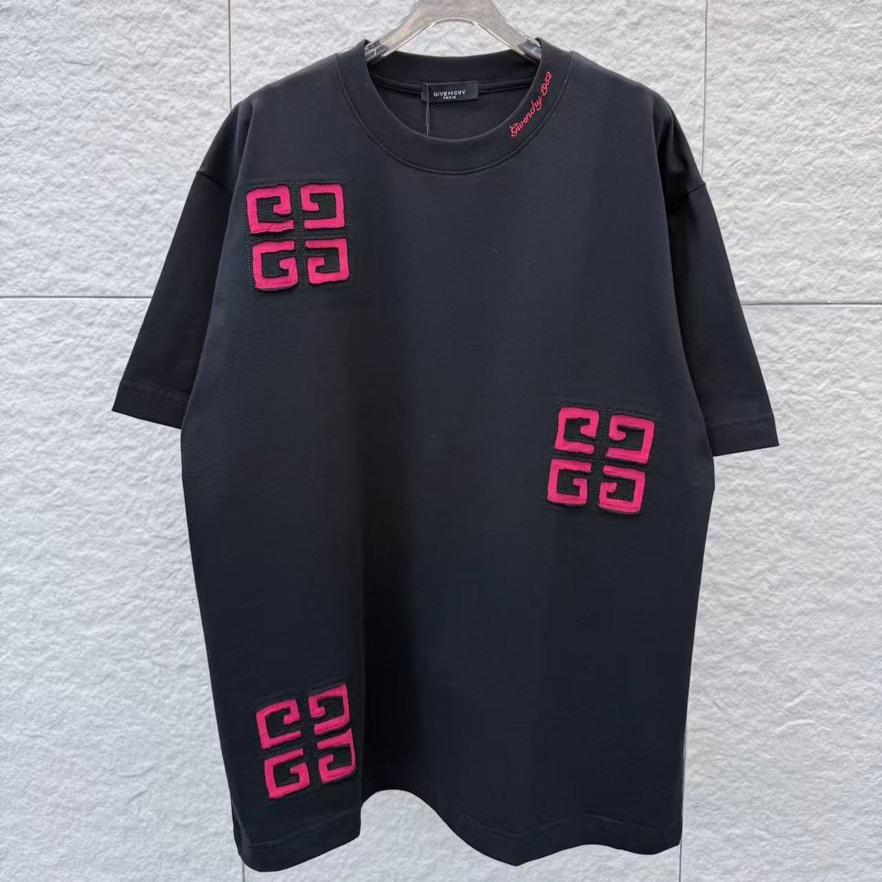 『S-2XL』新作 春夏 刺繍入り ラウンドネック 半袖Tシャツ、ユニセックス