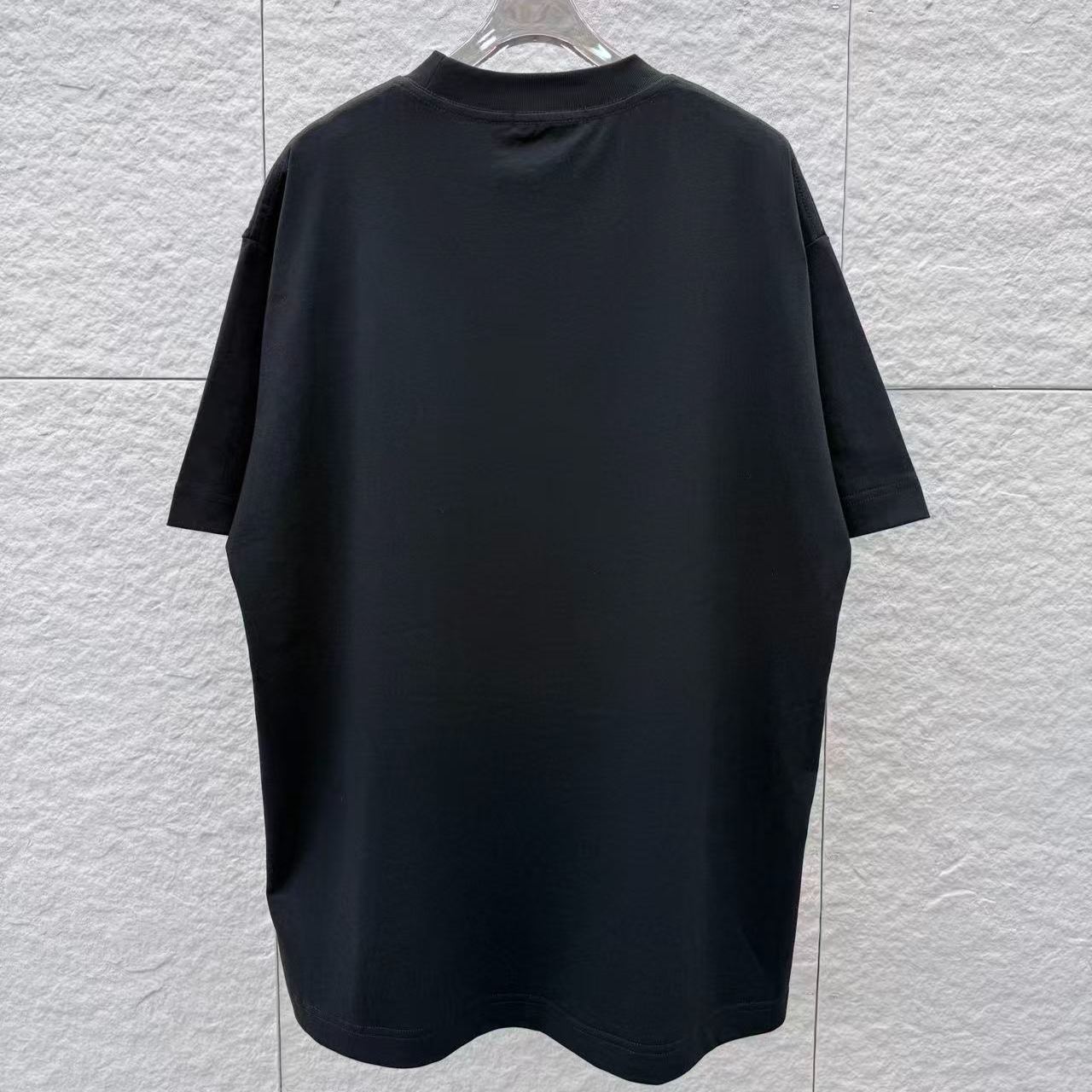 『S-2XL』新作 春夏 刺繍入り ラウンドネック 半袖Tシャツ、ユニセックス