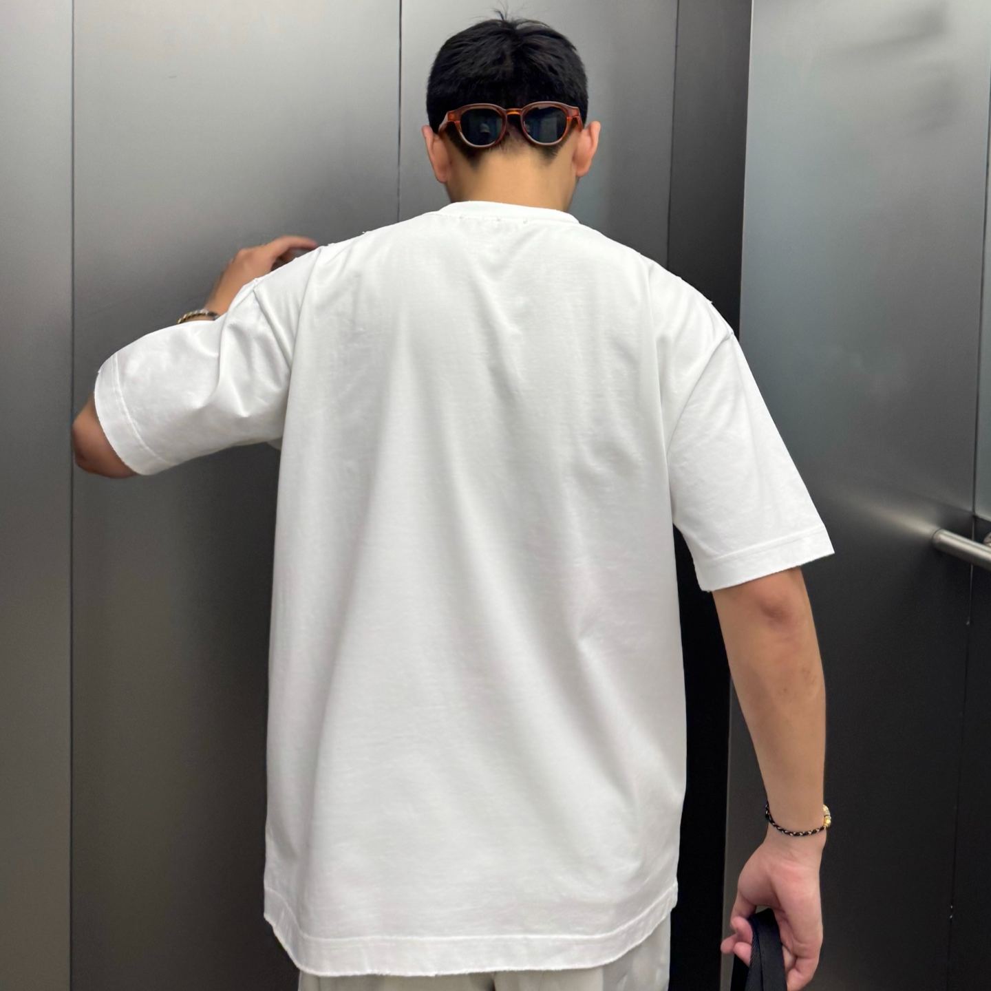 [Copy]『S-2XL』春夏新作：刺繍とビーズ装飾を施したクルーネック半袖Tシャツ