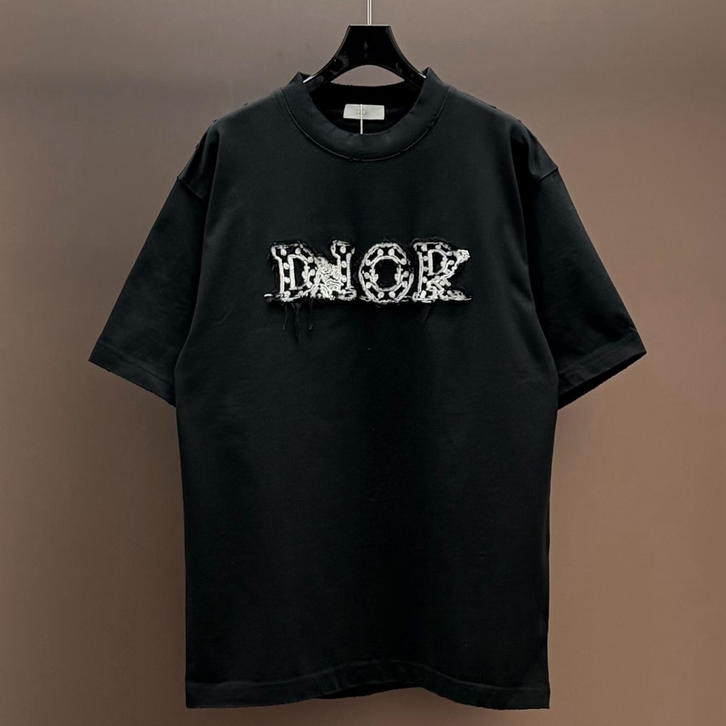 [Copy]『S-2XL』春夏新作：刺繍とビーズ装飾を施したクルーネック半袖Tシャツ