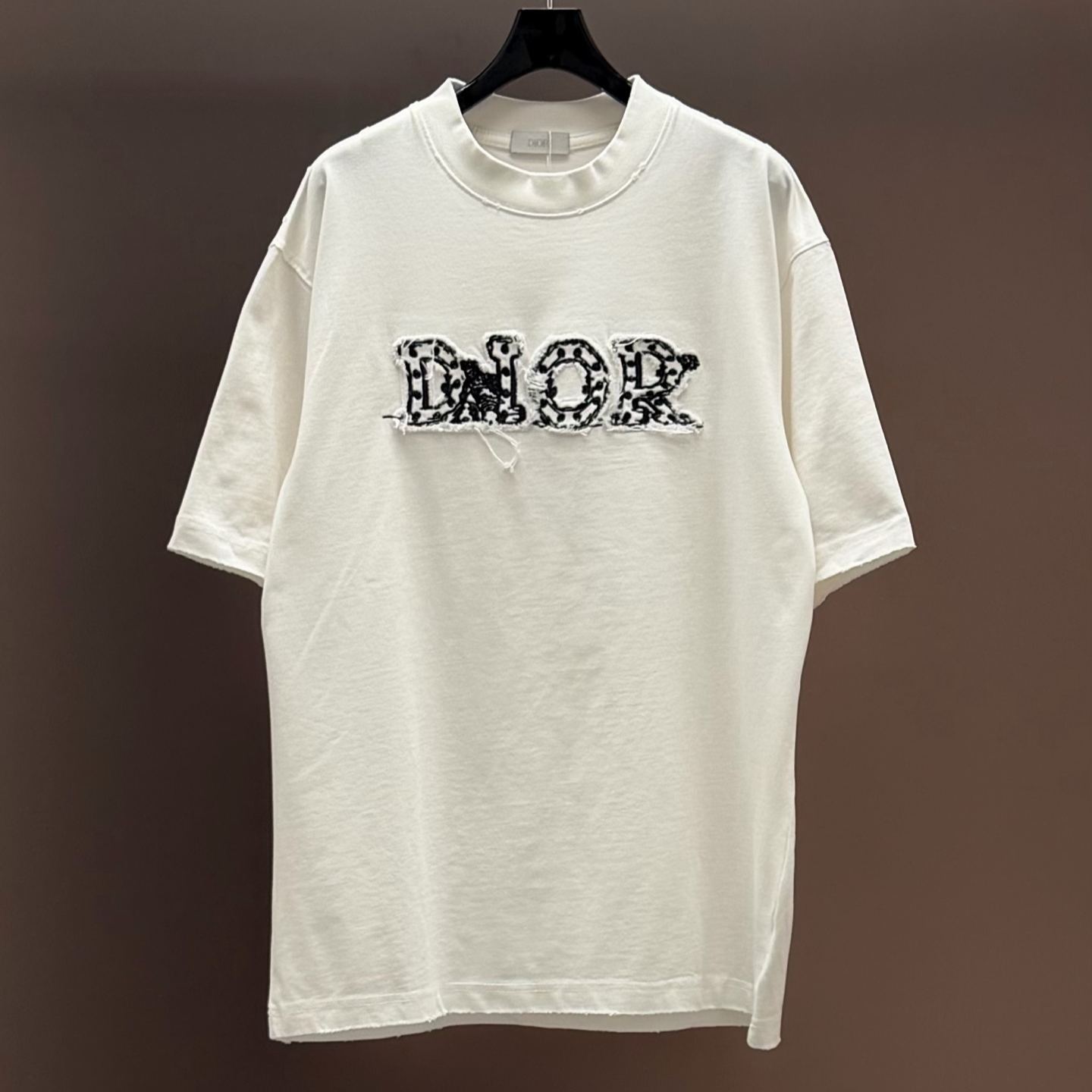 [Copy]『S-2XL』春夏新作：刺繍とビーズ装飾を施したクルーネック半袖Tシャツ