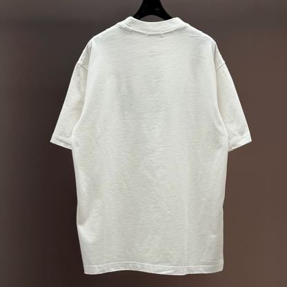 [Copy]『S-2XL』春夏新作：刺繍とビーズ装飾を施したクルーネック半袖Tシャツ