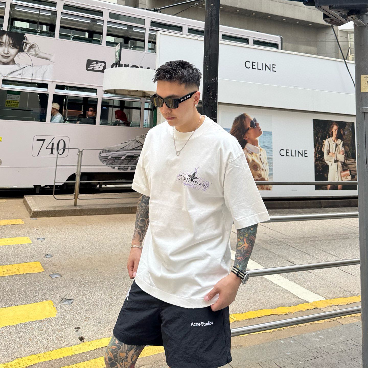 [Copy]『M-2XL』メンズ 刺繍アップリケ半袖Tシャツ、人気のトレンドトップス