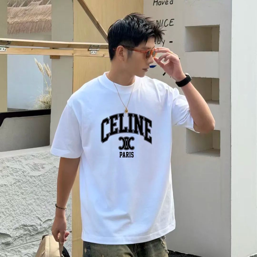 『M-4XL』新作 夏物 半袖 プリント ユニセックス 純綿 カジュアル ラウンドネック ゆったりTシャツ