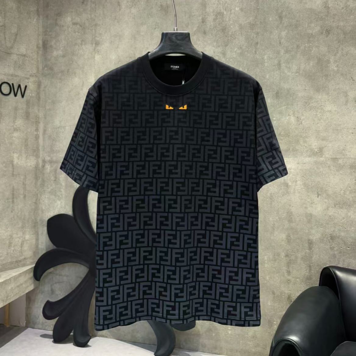 『S-2XL』春夏新作定番刺繍入り全面プリント カジュアル半袖Tシャツ