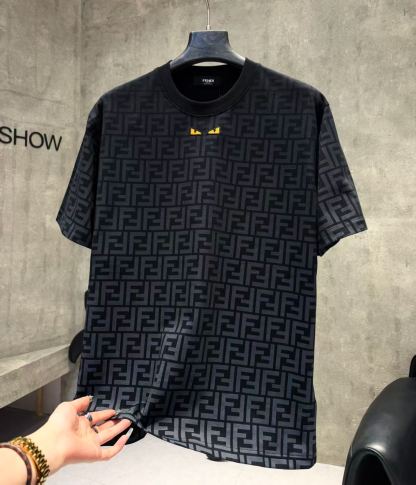 『S-2XL』春夏新作定番刺繍入り全面プリント カジュアル半袖Tシャツ