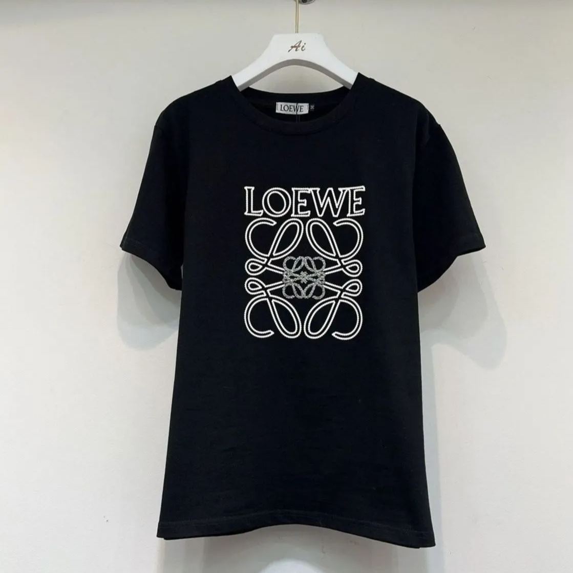 おしゃれなプリント柄のラウンドネック、ゆったりとしたカジュアルな半袖Tシャツトップス