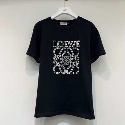 おしゃれなプリント柄のラウンドネック、ゆったりとしたカジュアルな半袖Tシャツトップス