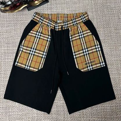 高品質でスタイリッシュなパッチワークショートパンツ、カジュアルなドローストリングカプリパンツ