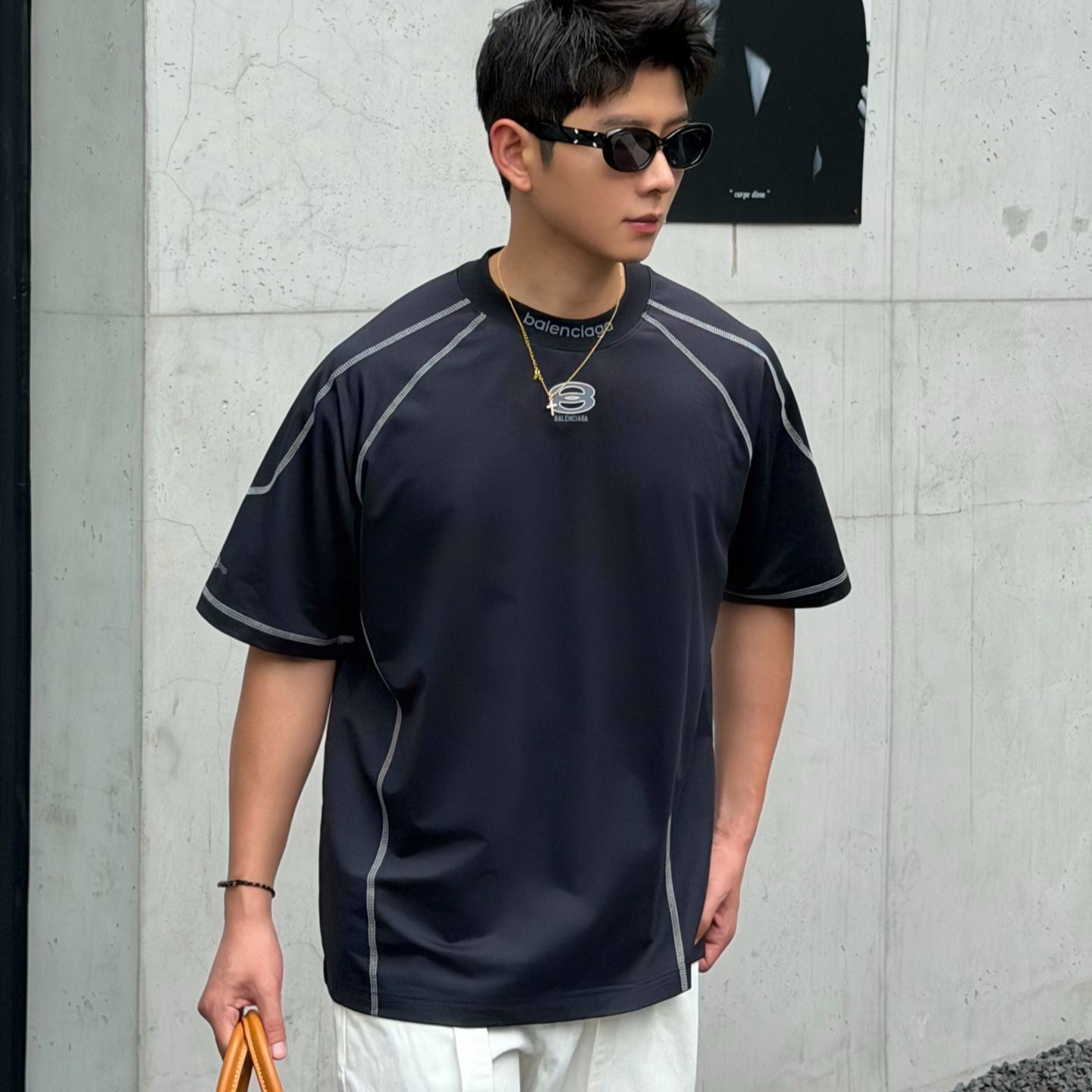 『S-2XL』春夏新作速乾Tシャツ、スポーティなクルーネック、半袖、ゆったりフィット