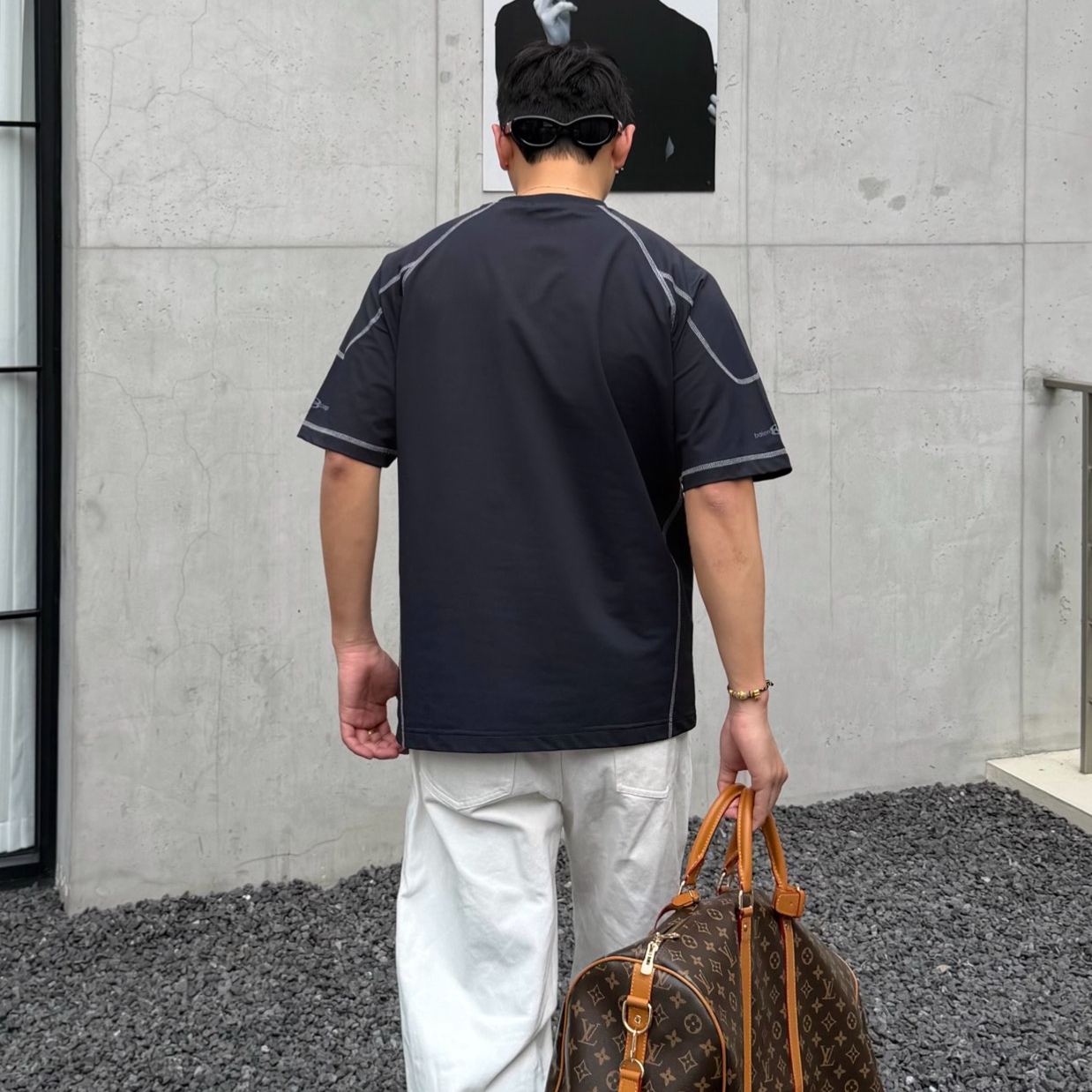 『S-2XL』春夏新作速乾Tシャツ、スポーティなクルーネック、半袖、ゆったりフィット