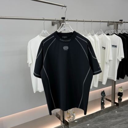 『S-2XL』春夏新作速乾Tシャツ、スポーティなクルーネック、半袖、ゆったりフィット