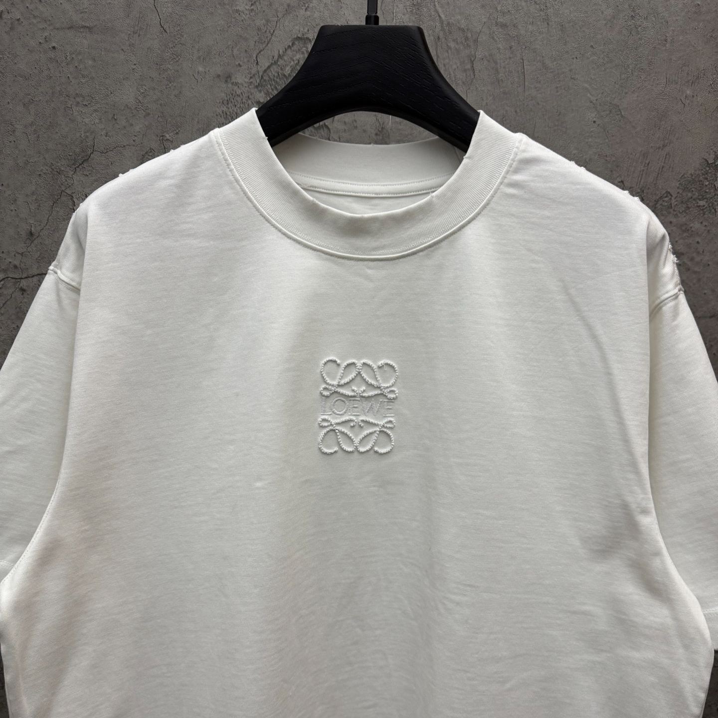 『S-XL』夏用刺繍入りクルーネックカジュアルトップス、高品質半袖Tシャツ