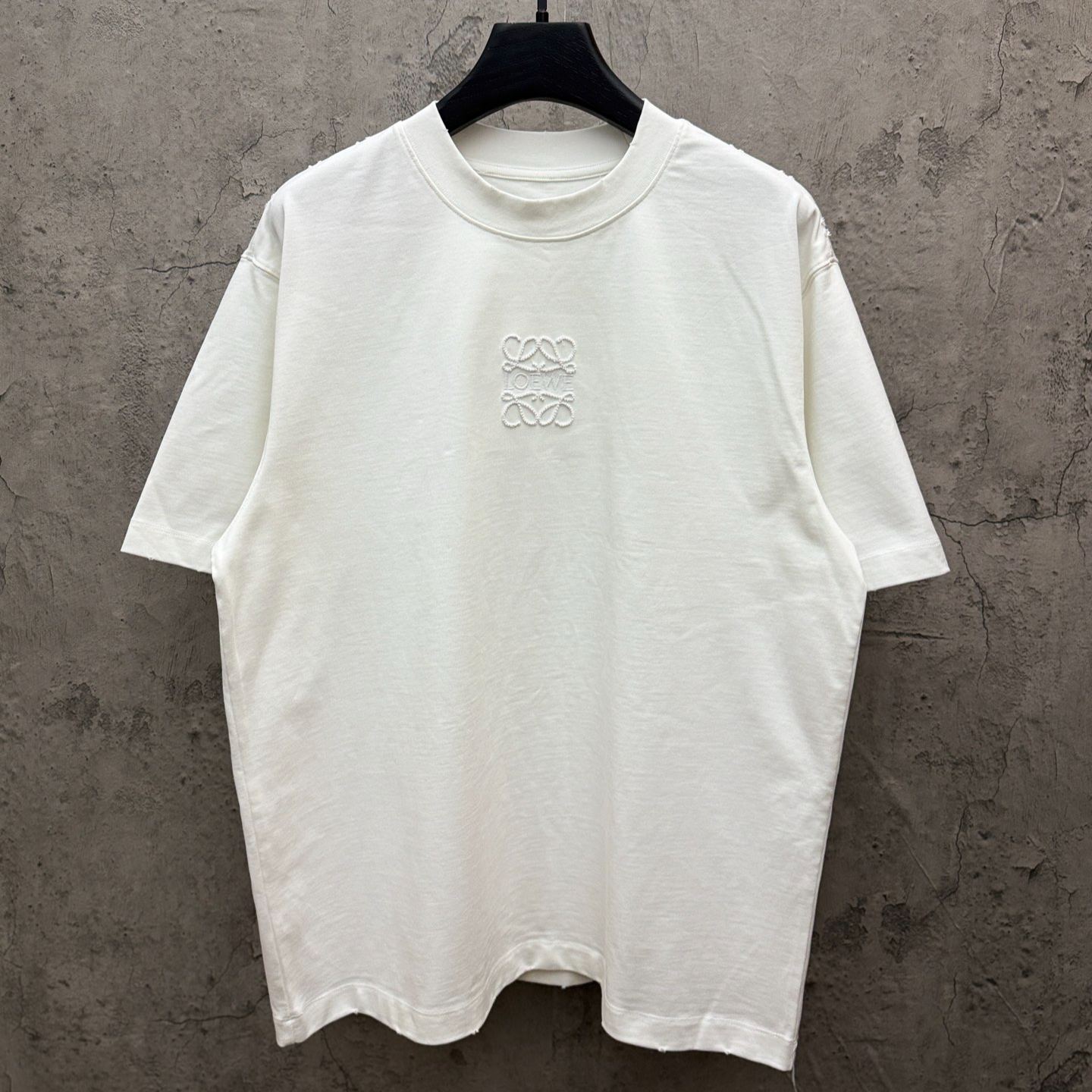『S-XL』夏用刺繍入りクルーネックカジュアルトップス、高品質半袖Tシャツ
