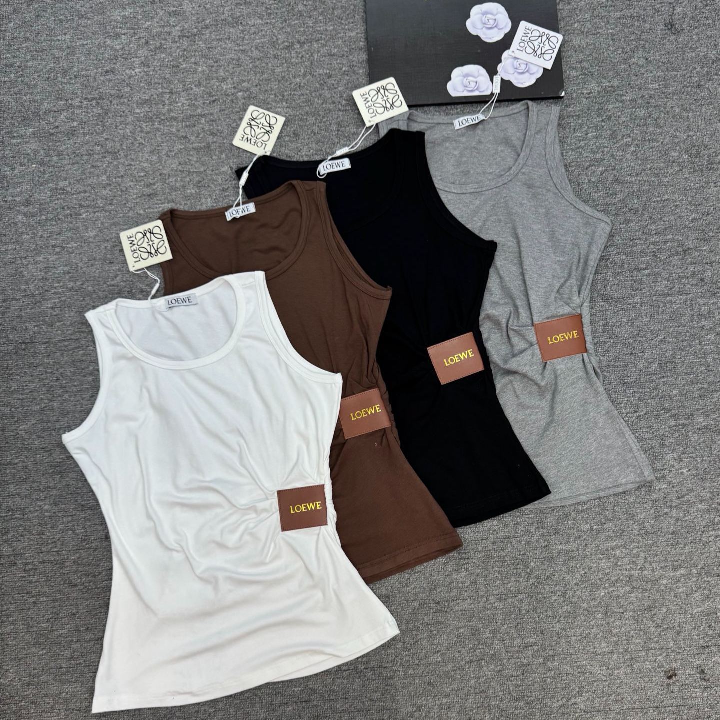 『S-L』夏用スリムフィットベスト、ラウンドネック、ウエストデザイントップス、ノースリーブベスト