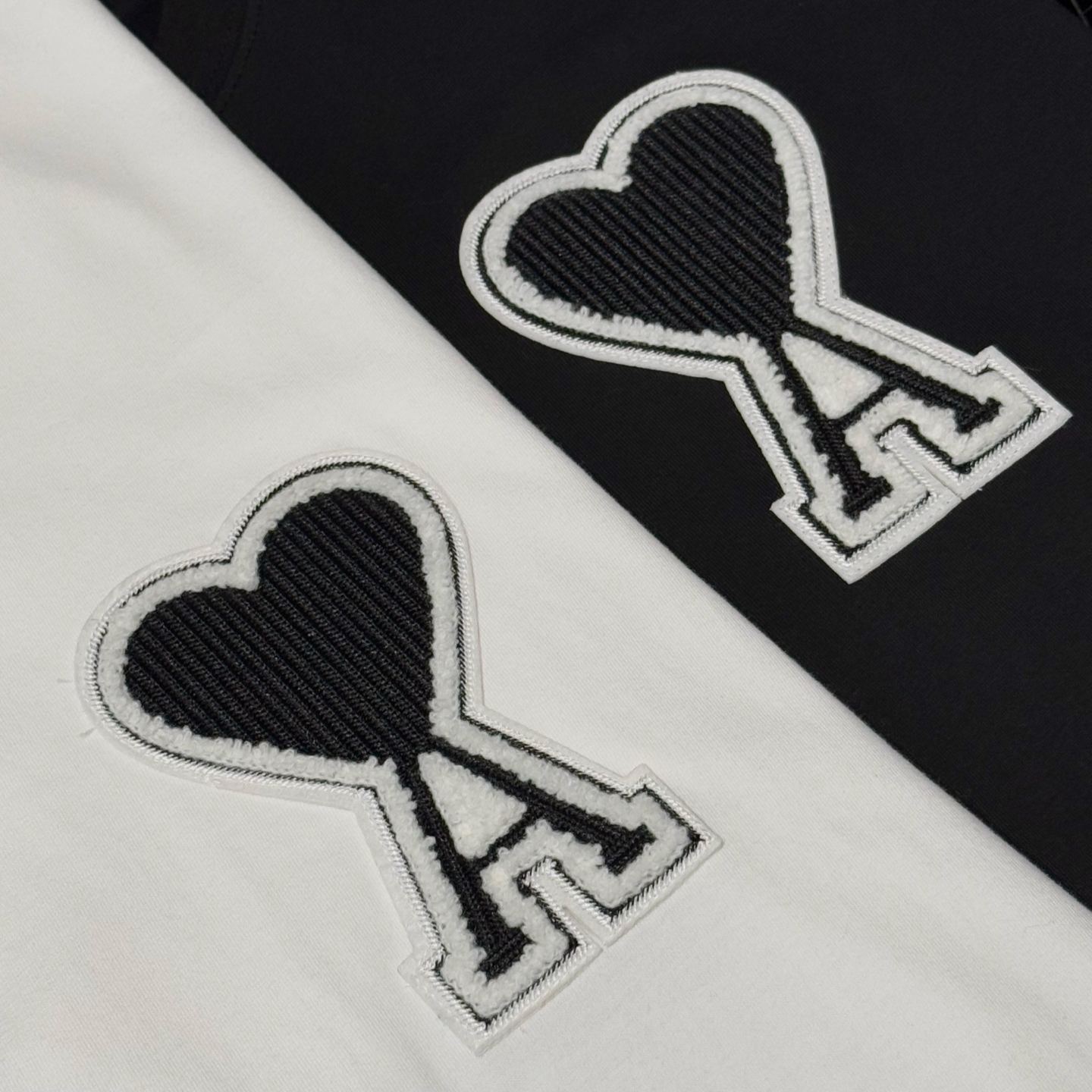 『S-2XL』カジュアルでゆったりとした刺繍入りの半袖トップス（男女兼用）