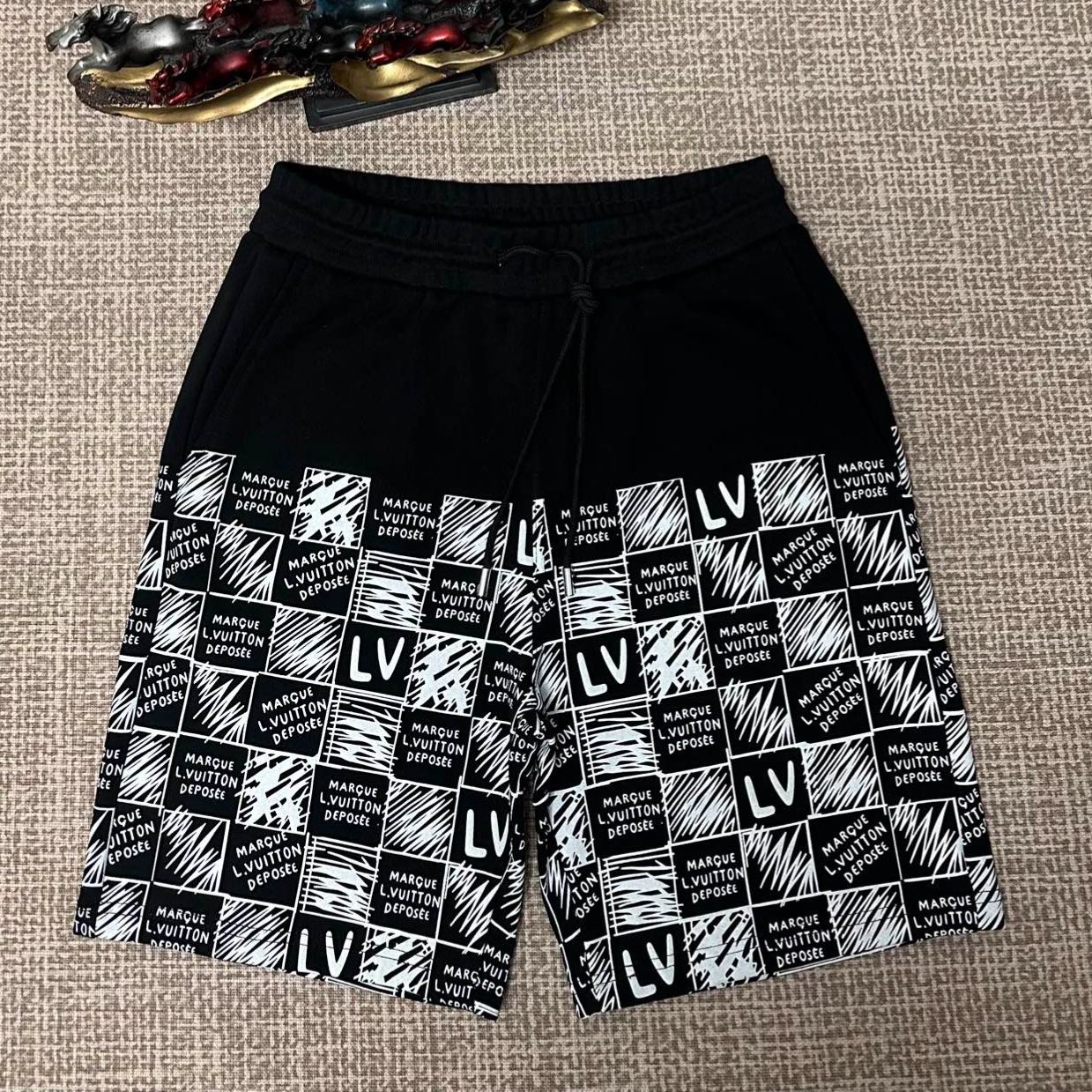 [Copy]『M-4XL』クラシックな文字刺繍入りカジュアルルーズショーツ、ユニセックス