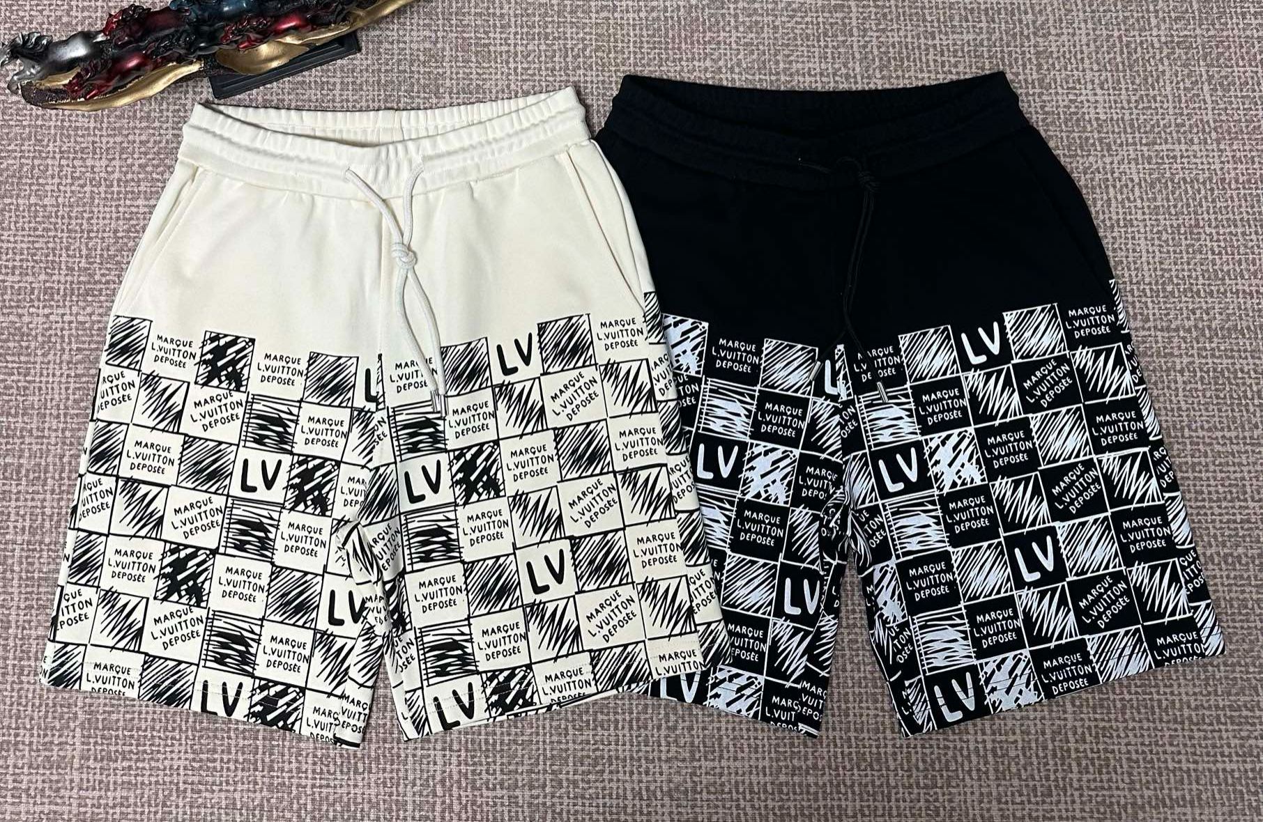 [Copy]『M-4XL』クラシックな文字刺繍入りカジュアルルーズショーツ、ユニセックス