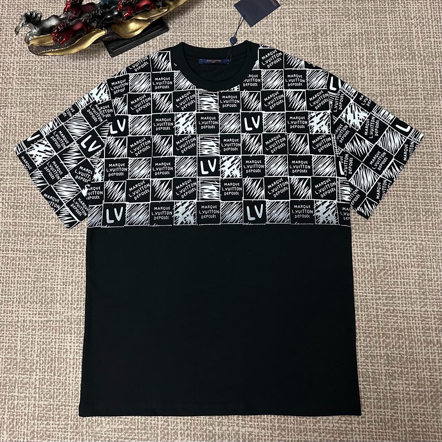 [Copy]夏の定番、文字刺繍入りのシンプルなゆったり半袖Tシャツユニセックス