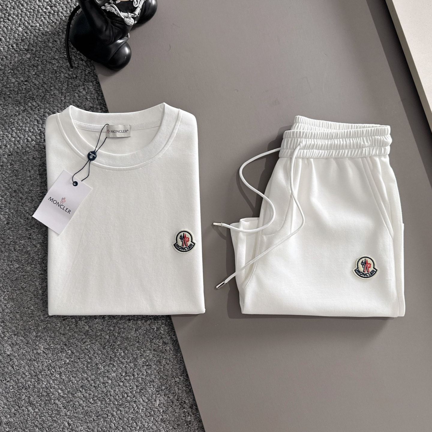 [Copy]『M-3XL』夏らしい刺繍入りクルーネックTシャツとショートパンツのスーツ